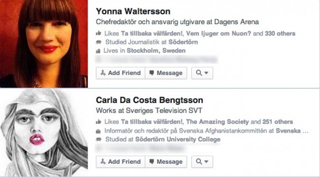 Bild: Faksimil Facebook