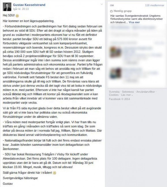 Faksimil: Facebook