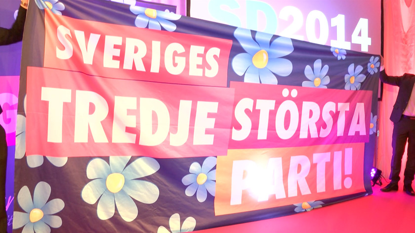 Banderollen var redan förberedd på SD-valvakan.