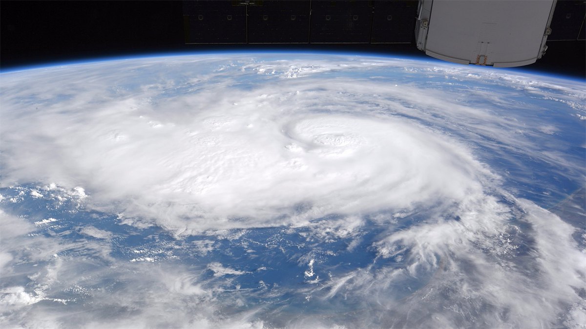 Orkanen Harvey fotad från ISS, Foto; Nasa/Randy Bresnik