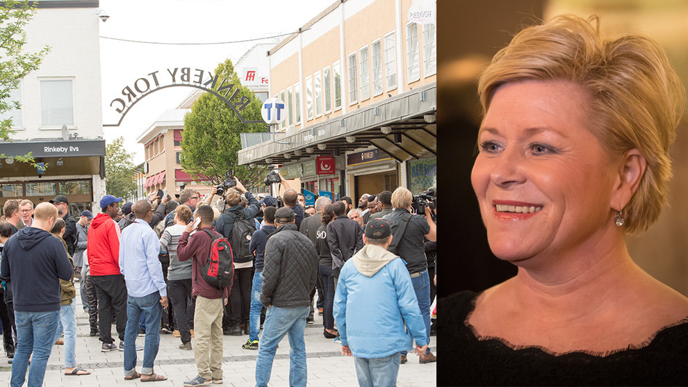 FrP:s partiledare Siv Jensen. Foto: Nyheter Idag/Tore Sætre