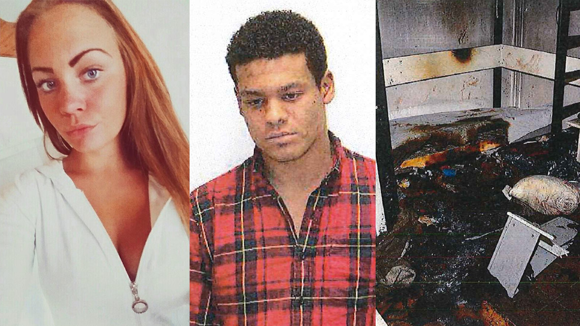 Timothy Kombrecht, mitten, dömdes igår till 14 års fängelse. Foto: Privat/Polisen