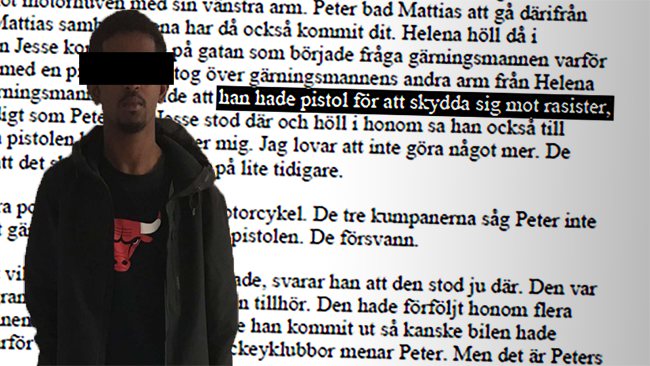 Faksimil polisens förundersökningsprotokoll