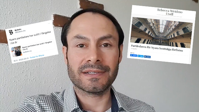 Nyans partiledare anmäler Bulletin och Uvell för grovt förtal