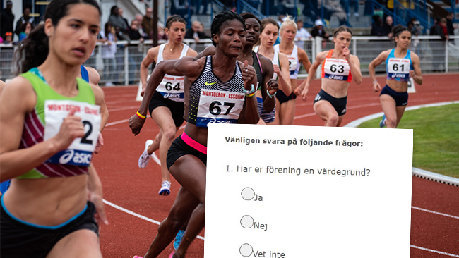 Här är Riksidrottsförbundets värdegrundsenkät