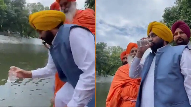 Minister drack ur helig flod – fick sjukhusvård för magsmärtor