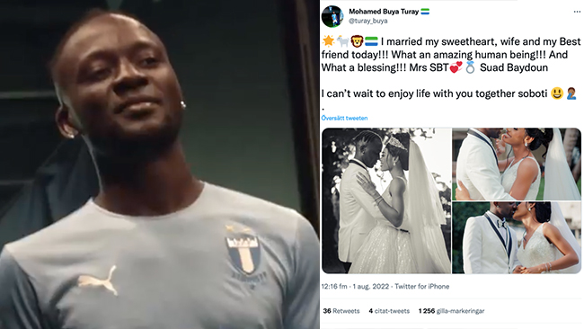 Fotbollsstjärna skippade sitt bröllop –  skickade brorsan