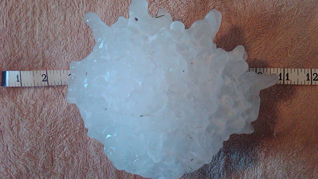 Monsterhagel dödade ettåring