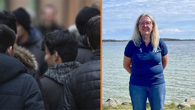 M kovänder – välkomnar migranter till Sölvesborg