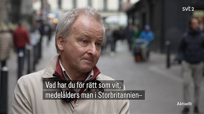 SVT-reporterns udda fråga: ”Vad har du för rätt som vit, medelålders man?”