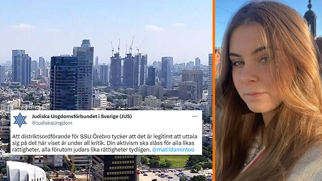 Judiska ungdomsförbundet sågar SSU-toppen: ”Alla förutom judars lika rättigheter tydligen”