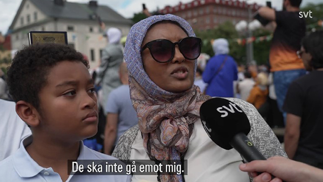 Korandemonstrant: ”De ska inte bränna min koran, de ska inte gå emot mig”