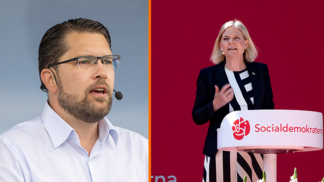 Åkessons sågar Andersson: ”Ditt parti är fullkomligt nedlusat med islamister”